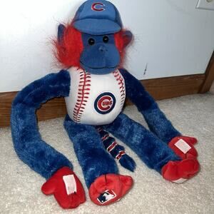 Chicago Cubs MLB Baseball Hanging Rally Monkey Plush 18” Forever Collectibles